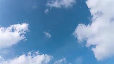 4k天空蓝天白云唯美空镜延时视频的预览图